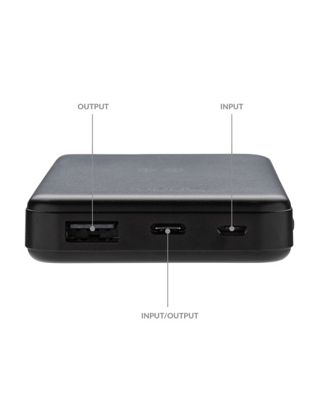 Powerbank wireless 5W da 5.000 mAh in plastica riciclata RCS